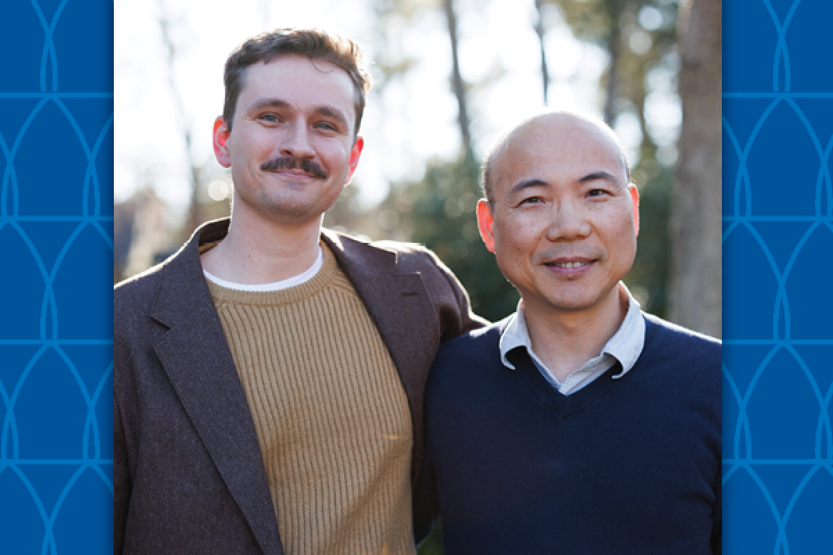 Gus Lowry and mentor Huanghe Yang, PhD